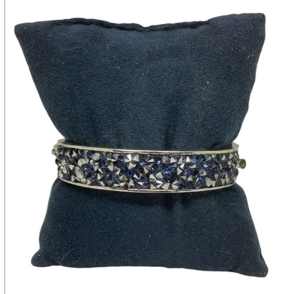 Silver and Blue Crystal Bracelet